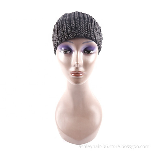 factory price crochet cornrow wig cap for making wig synthetic hair braid wig cap for black woman